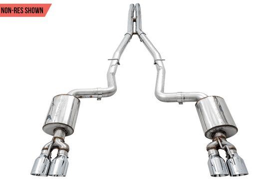 AWE Touring Cat - Back Exhaust, Chrome Tips 2017 - 2023 Challenger 5.7L - Speedlogix