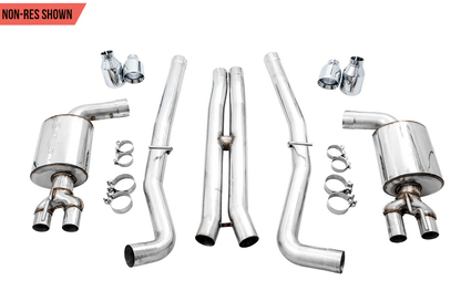AWE Touring Cat - Back Exhaust, Chrome Tips 2017 - 2023 Challenger 5.7L - Speedlogix