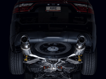 AWE Touring Cat - Back Exhaust, Chrome Tips 2018 - 2023 Durango 6.4L/6.2L - Speedlogix
