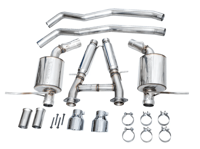 AWE Touring Cat - Back Exhaust, Chrome Tips 2018 - 2023 Durango 6.4L/6.2L - Speedlogix