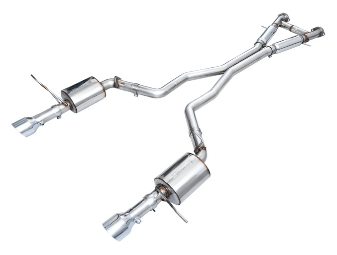 AWE Touring Cat - Back Exhaust, Chrome Tips 2018 - 2023 Durango 6.4L/6.2L - Speedlogix
