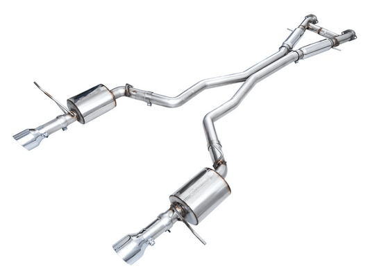 AWE Touring Cat - Back Exhaust, Chrome Tips 2018 - 2023 Durango 6.4L/6.2L - Speedlogix