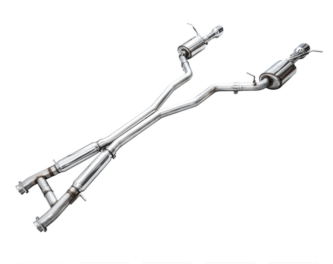 AWE Touring Cat - Back Exhaust, Chrome Tips 2018 - 2023 Durango 6.4L/6.2L - Speedlogix