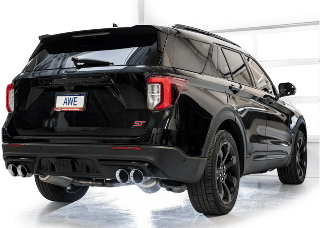AWE Touring Cat - Back Exhaust, Chrome Tips 2020 - 2024 Explorer ST - Speedlogix