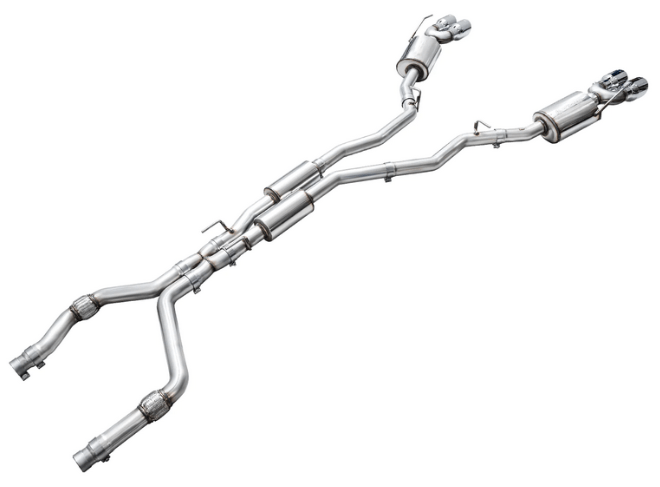 AWE Touring Cat - Back Exhaust, Chrome Tips 2020 - 2024 Explorer ST - Speedlogix
