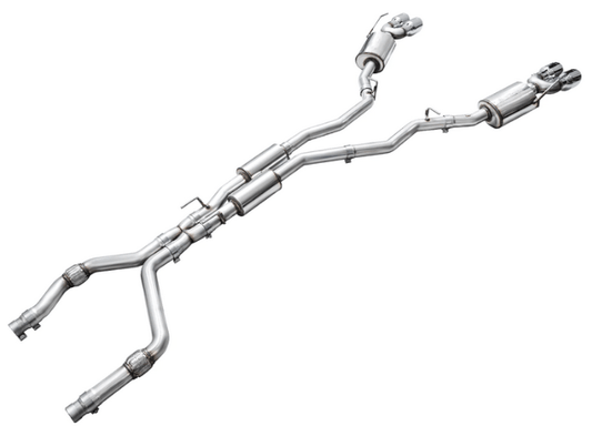 AWE Touring Cat - Back Exhaust, Chrome Tips 2020 - 2024 Explorer ST - Speedlogix