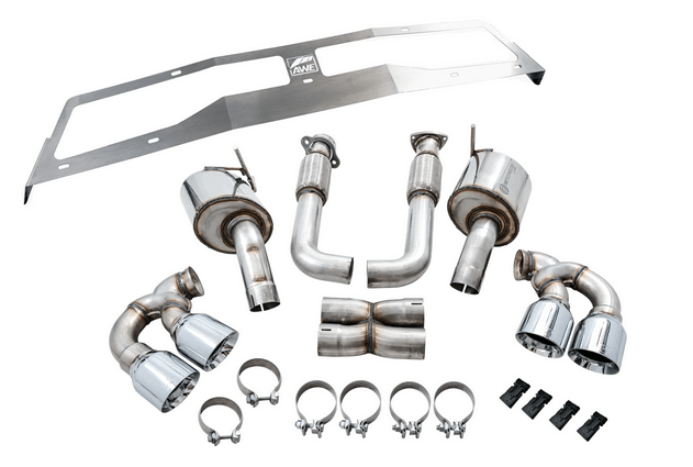 AWE Touring Edition Cat - Back Exhaust, Chrome Tips 2020 - 2023 Corvette - Speedlogix