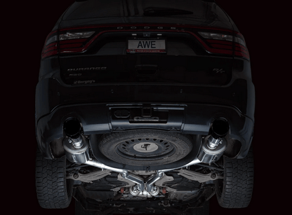AWE Track Cat - Back Exhaust, Black Tips 2011 - 2023 Durango 5.7L - Speedlogix