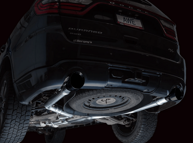 AWE Track Cat - Back Exhaust, Black Tips 2011 - 2023 Durango 5.7L - Speedlogix