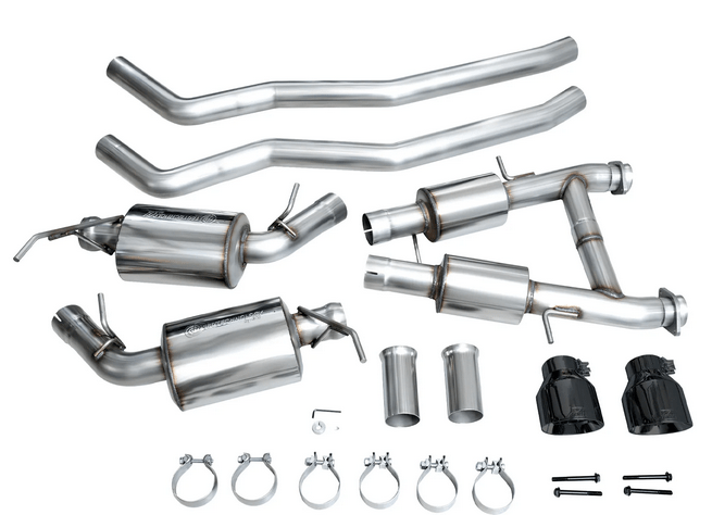 AWE Track Cat - Back Exhaust, Black Tips 2011 - 2023 Durango 5.7L - Speedlogix