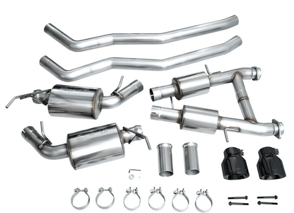 AWE Track Cat - Back Exhaust, Black Tips 2011 - 2023 Durango 5.7L - Speedlogix