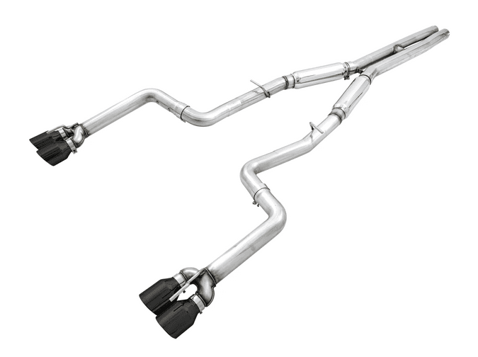 AWE Track Cat - Back Exhaust, Black Tips 2015 - 2023 Challenger 6.2L/ 392/6.4L - Speedlogix