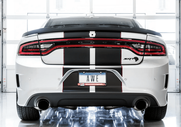 AWE Track Cat - Back Exhaust, Black Tips 2015 - 2023 Charger 6.2L/392/6.4L - Speedlogix