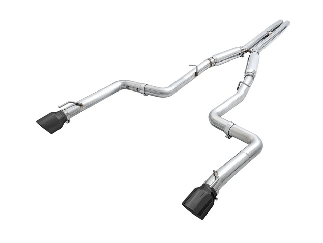 AWE Track Cat - Back Exhaust, Black Tips 2017 - 2023 Charger 5.7L - Speedlogix