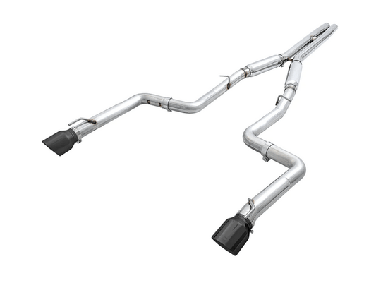 AWE Track Cat - Back Exhaust, Black Tips 2017 - 2023 Charger 5.7L - Speedlogix