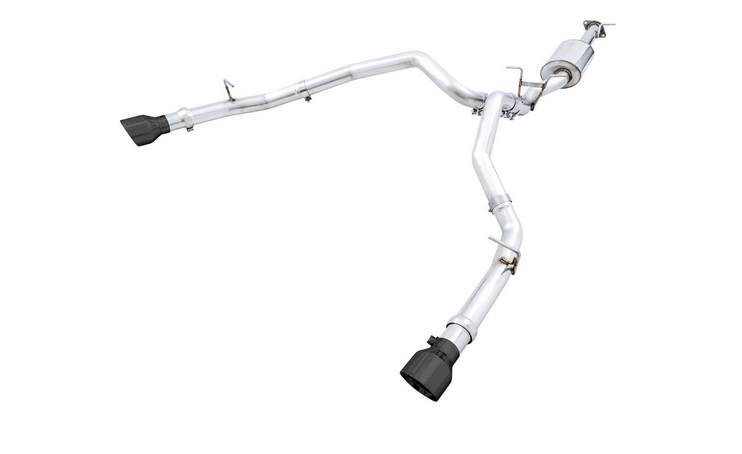 AWE Track Cat - Back Exhaust, Black Tips 2019 - 2023 Ram 1500 5.7L - Speedlogix