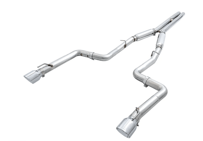 AWE Track Cat - Back Exhaust, Chrome Tips 2015 - 2023 Charger 6.2L/392/6.4L - Speedlogix