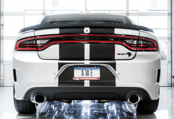AWE Track Cat - Back Exhaust, Chrome Tips 2015 - 2023 Charger 6.2L/392/6.4L - Speedlogix