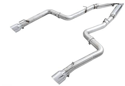 AWE Track Cat - Back Exhaust, Chrome Tips 2015 - 2023 Charger 6.2L/392/6.4L - Speedlogix