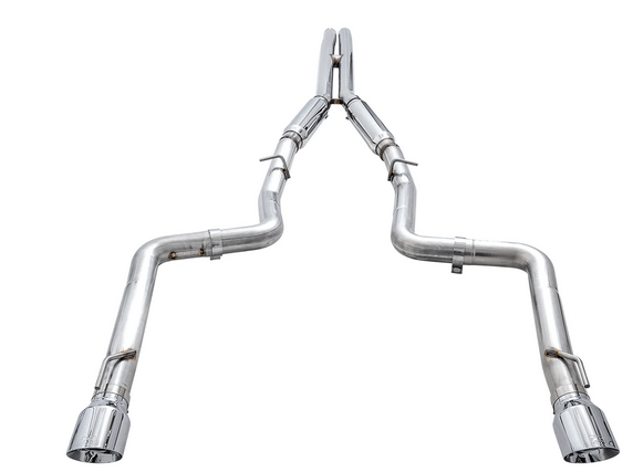 AWE Track Cat - Back Exhaust, Chrome Tips 2017 - 2023 Charger 5.7L - Speedlogix