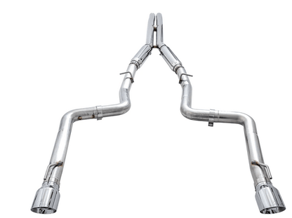 AWE Track Cat - Back Exhaust, Chrome Tips 2017 - 2023 Charger 5.7L - Speedlogix