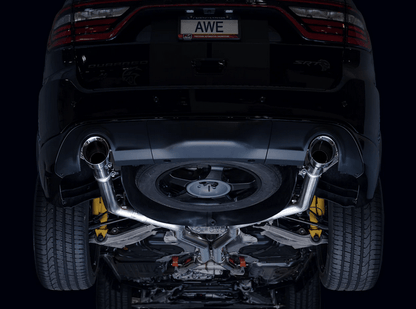 AWE Track Cat - Back Exhaust, Chrome Tips 2018 - 2023 Durango 6.4L/6.2L - Speedlogix
