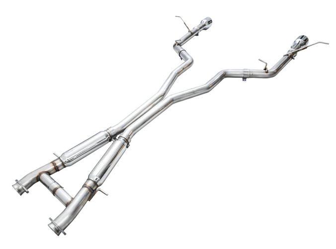 AWE Track Cat - Back Exhaust, Chrome Tips 2018 - 2023 Durango 6.4L/6.2L - Speedlogix
