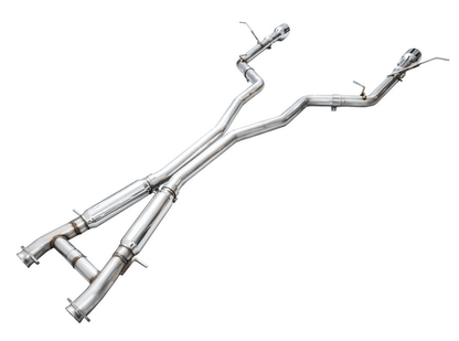 AWE Track Cat - Back Exhaust, Chrome Tips 2018 - 2023 Durango 6.4L/6.2L - Speedlogix
