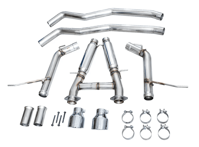 AWE Track Cat - Back Exhaust, Chrome Tips 2018 - 2023 Durango 6.4L/6.2L - Speedlogix