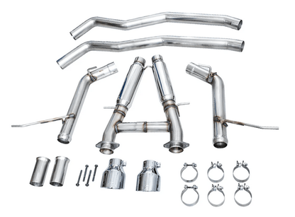 AWE Track Cat - Back Exhaust, Chrome Tips 2018 - 2023 Durango 6.4L/6.2L - Speedlogix
