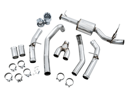 AWE Track Cat - Back Exhaust, Chrome Tips 2019 - 2023 Ram 1500 5.7L - Speedlogix