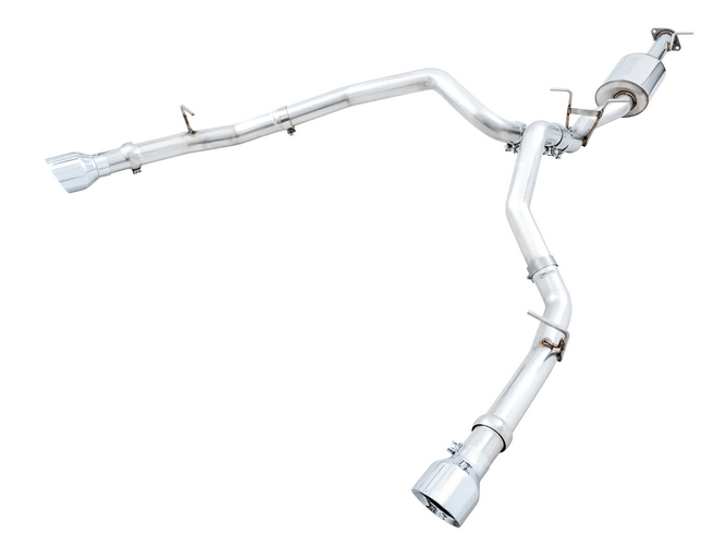 AWE Track Cat - Back Exhaust, Chrome Tips 2019 - 2023 Ram 1500 5.7L - Speedlogix