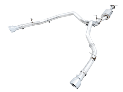 AWE Track Cat - Back Exhaust, Chrome Tips 2019 - 2023 Ram 1500 5.7L - Speedlogix