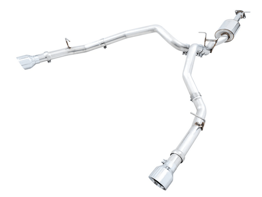 AWE Track Cat - Back Exhaust, Chrome Tips 2019 - 2023 Ram 1500 5.7L - Speedlogix