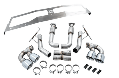 AWE Track Cat - Back Exhaust, Chrome Tips 2020 - 2023 Corvette - Speedlogix
