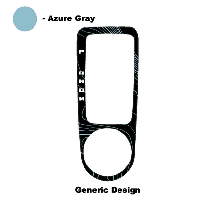 Topo Automatic Shifter Overlay (Printed Series) - 2021+ Bronco Automatic