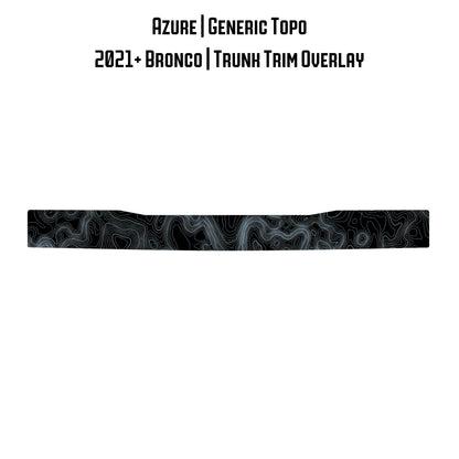 Topo Trunk Trim Overlay / Protector - 2021+ Bronco