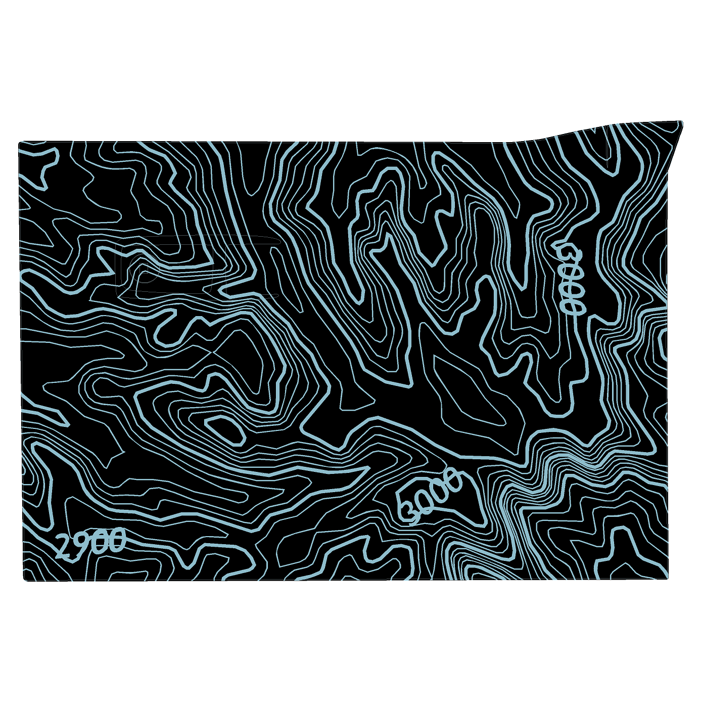 Topo Glovebox Overlay Kit (Printed Series) - 2021+ Bronco