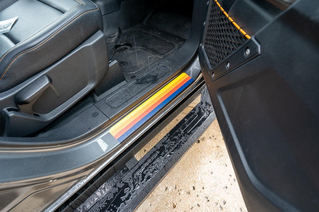 Badlands 5 Bar Retro Stripe Package (Hood, Lower Door Protection, Door Sills) - 2021+ Bronco - Speedlogix