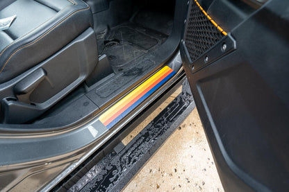 Badlands 5 Bar Retro Stripe Package (Hood, Lower Door Protection, Door Sills) - 2021+ Bronco - Speedlogix