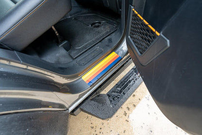 Badlands 5 Bar Retro Stripe Package (Hood, Lower Door Protection, Door Sills) - 2021+ Bronco - Speedlogix