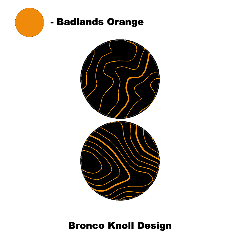 Topo Cup Holder Inserts (Printed Series + Acrylic) - 2021+ Bronco