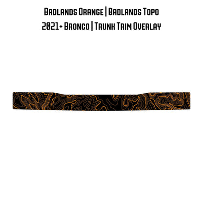 Topo Trunk Trim Overlay / Protector - 2021+ Bronco