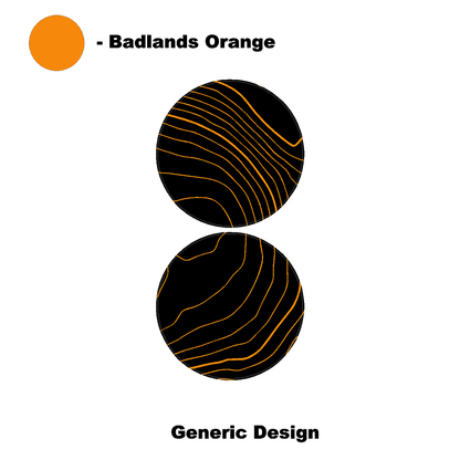 Topo Cup Holder Inserts (Printed Series + Acrylic) - 2021+ Bronco