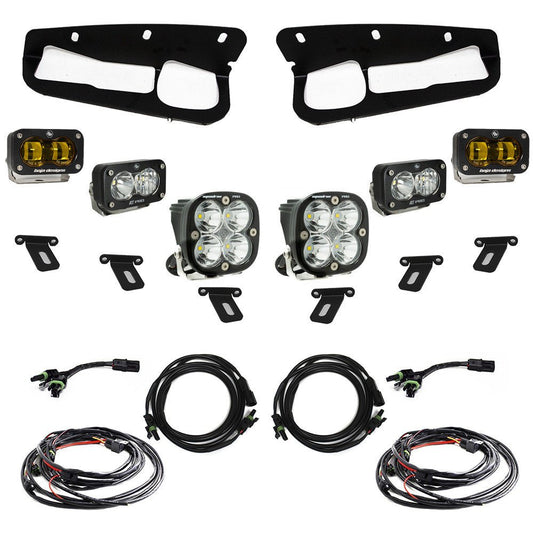 Baja Designs S2 SAE “Pro” Fog Pocket Amber Light Kit W/ Steel Bumper 2021 - 2025 Bronco - Speedlogix