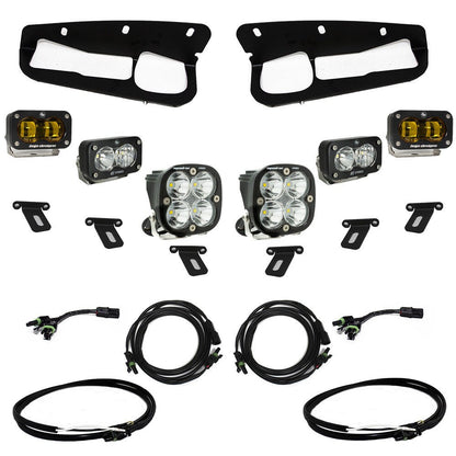 Baja Designs S2 SAE “Pro” Fog Pocket Amber Light Kit W/ Upfitter W/ Steel Bumper 2021 - 2025 Bronco - Speedlogix