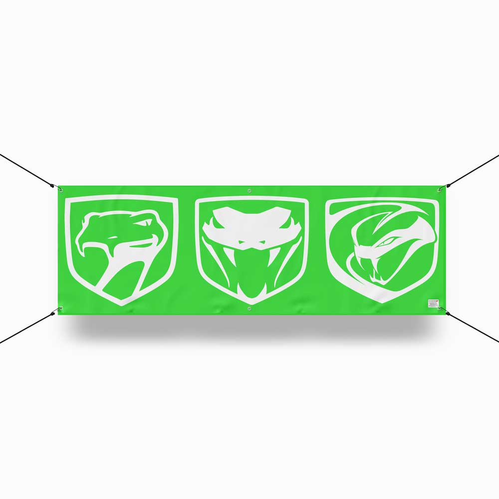 Banner - Dodge Viper Tri - logo - Multiple color options - Speedlogix