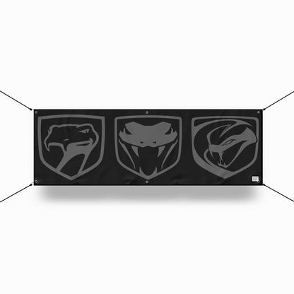 Banner - Dodge Viper Tri - logo - Multiple color options - Speedlogix