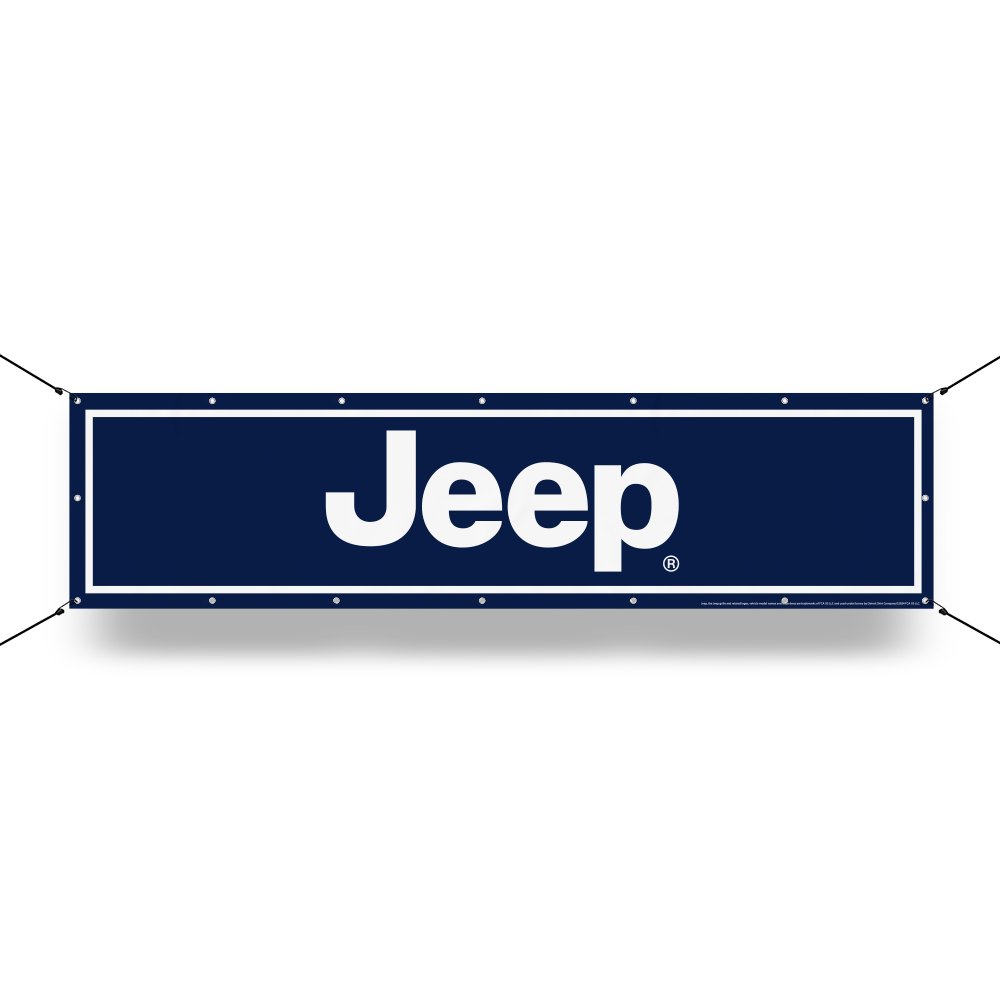 Banner - Jeep® Text - Navy - Speedlogix