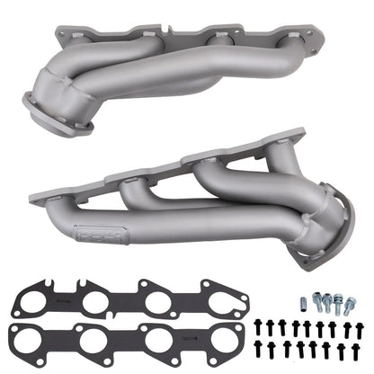 BBK 1 - 3/4" Titanium Ceramic Shorty Tuned Length Exhaust Headers 2005 - 2008 Charger 5.7L - Speedlogix